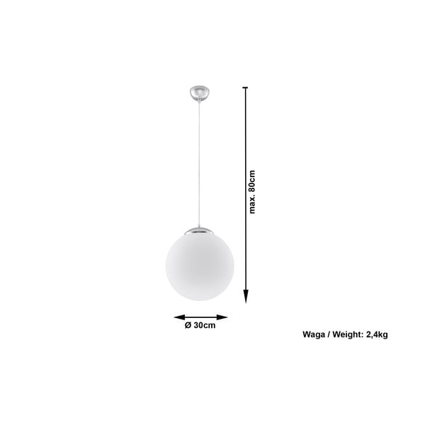 Lustră Sollux Bianco 30, alb-image-2