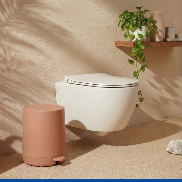 Coș de gunoi maro cu pedală din plastic 5 l Fablo – Wenko-image-2