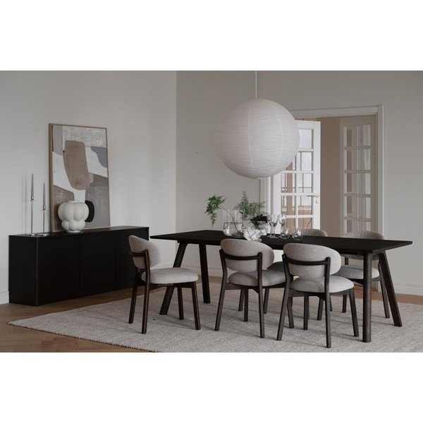 Masă de dining extensibilă din lemn de stejar 95x220 cm Clapperton – Rowico-image-2