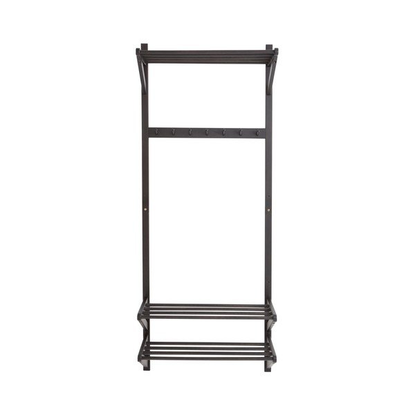 Set pentru hol negru din lemn de pin 75x190x32 cm Cole – Jotex-image-2