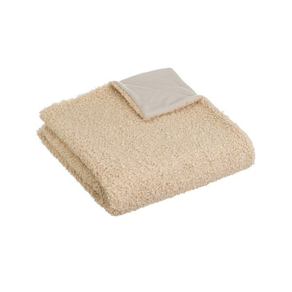 Pătură bej din sherpa 130x160 cm Sherpa – Casa Selección