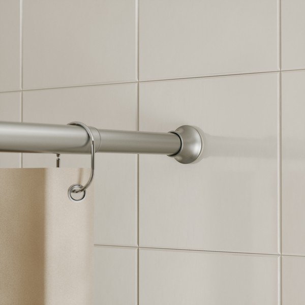 Bară pentru perdea de duș argintiu-mat 106 - 182 cm Chroma – Umbra-image-1