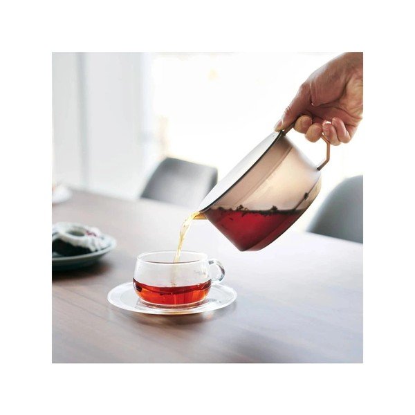 Ceainic negru cu filtru din plastic 600 ml Tower – YAMAZAKI-image-3