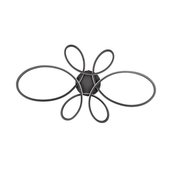 Plafonieră neagră LED 45.5x83 cm Fly – Trio-image-4