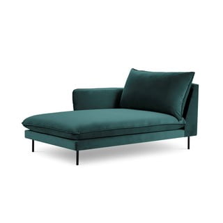 Șezlong, cotieră pe partea stângă Cosmopolitan Design Vienna, verde petrol