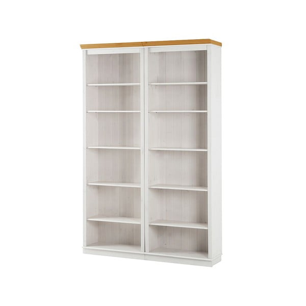 Bibliotecă albă din lemn de pin 148x223 cm Anita – Støraa-image-2