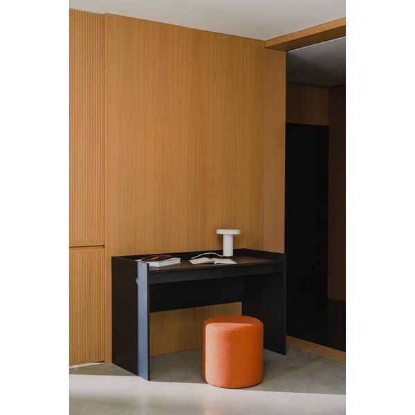 Puf teracotă cu tapițerie din lână Folk – noo.ma-image-1