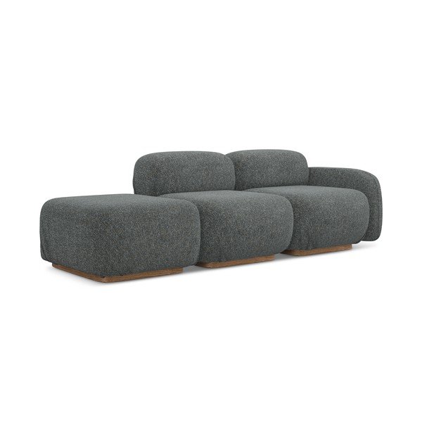 Șezlong modular gri (cu colț pe partea dreaptă) Ailani – Makamii-image-1