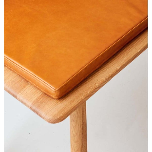 Bancă din piele maro cognac Elba - Hammel Furniture-image-2