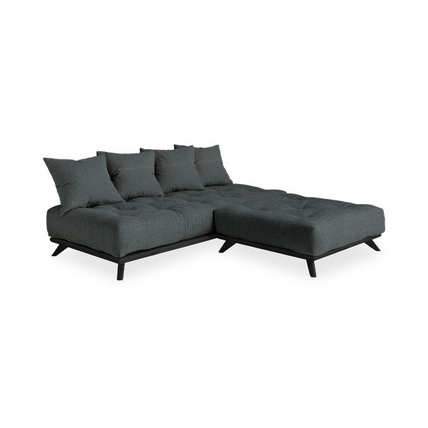 Canapea Karup Design Senza Black/Slate Grey, gri închis-image-4
