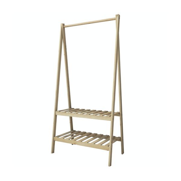 Suport pentru haine cu aspect de lemn de stejar Susanne – Kalune Design-image-1
