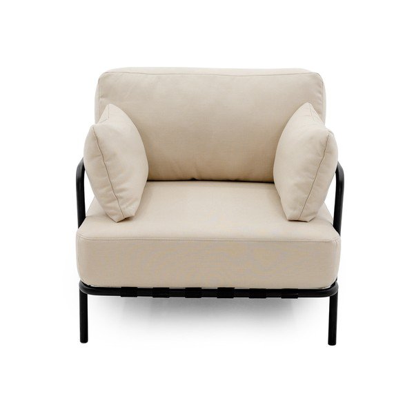 Fotoliu de grădină bej capitonat Salve – Sit Sit-image-2