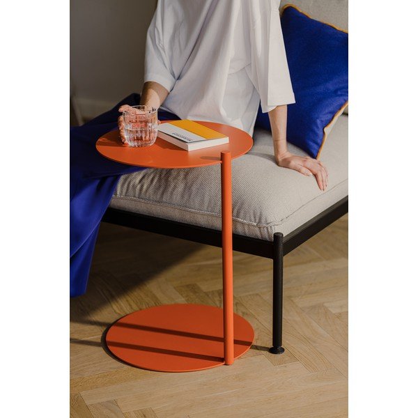 Măsuță auxiliară rotundă din oțel 41x40 cm Ande – noo.ma-image-3