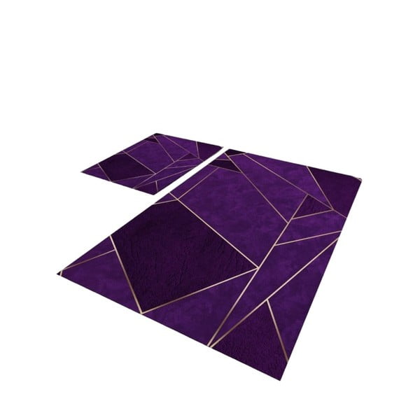 Covorașe de baie violet 2 buc. 60x100 cm – Mila Home