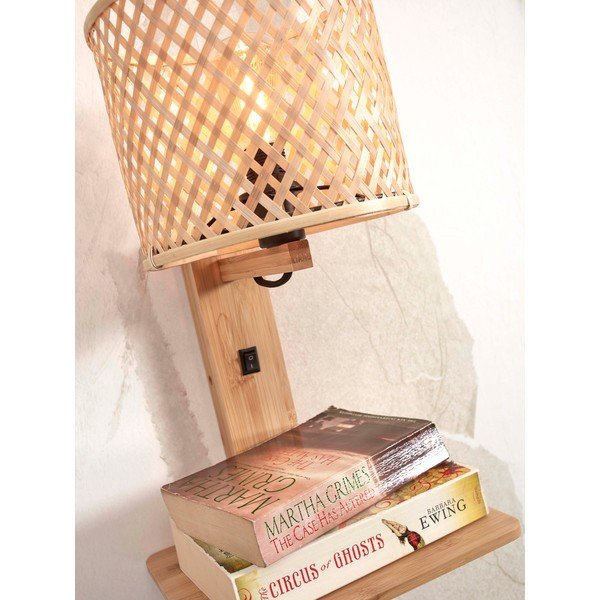 Aplică de perete în culoare naturală ø 18 cm Java – Good&Mojo-image-4