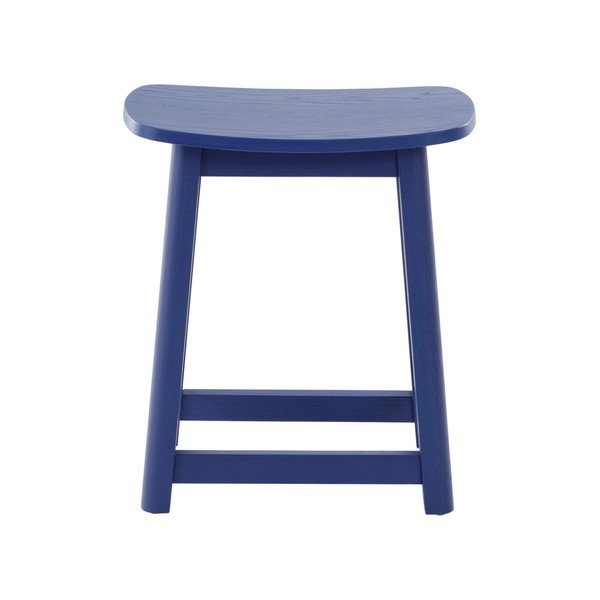 Scaun tip taburet albastru din lemn de frasin Selene – Jotex-image-2