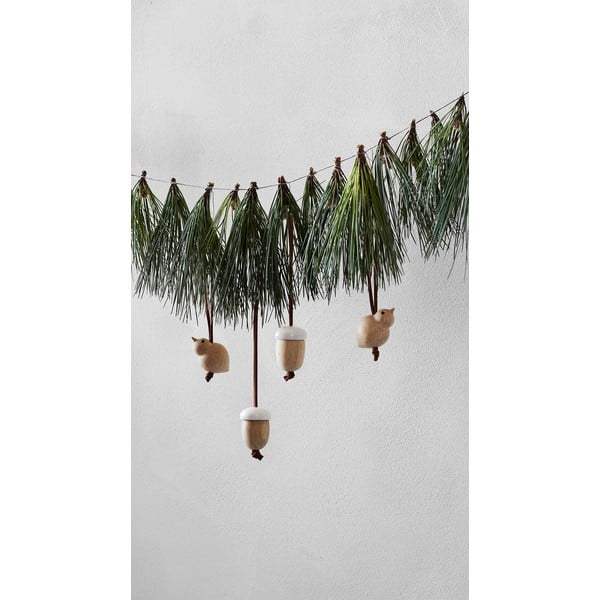 Decorațiune de Crăciun suspendată din lemn Kähler Design Nordic Tales-image-1