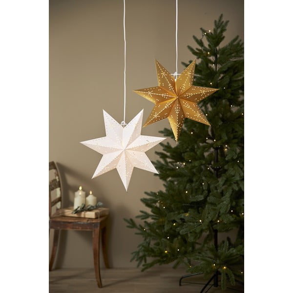 Decorațiune luminoasă de Crăciun de culoare aurie ø 45 cm Classic - Star Trading-image-2