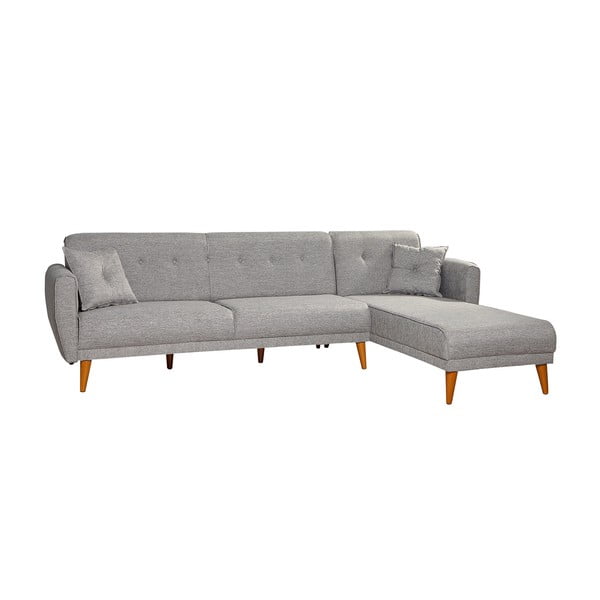 Colțar gri deschis extensibil Aria – Balcab Home-image-2