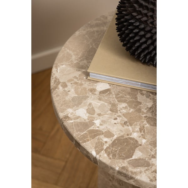 Măsuță auxiliară rotundă din marmură ø 50 cm Naxos – Actona-image-2