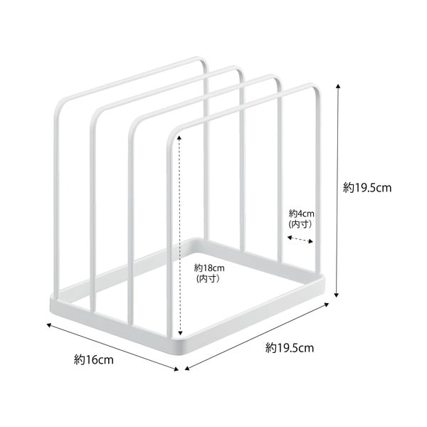 Organizator din metal Yamazaki Tower, alb-image-2