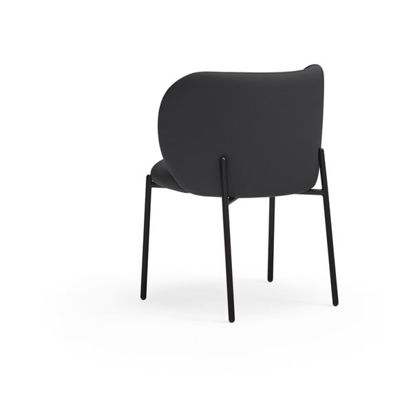 Set de scaune de sufragerie negru 2 buc. tapițat Mogi – Teulat-image-4