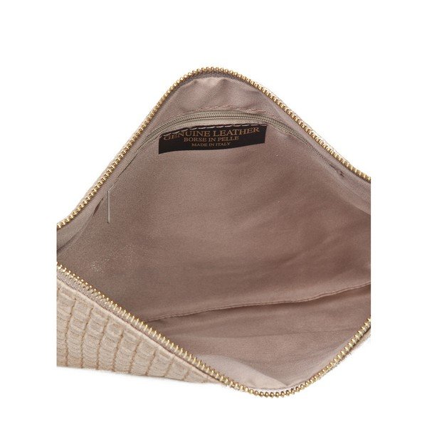 Geantă din piele Markese Hurton, bej-image-3