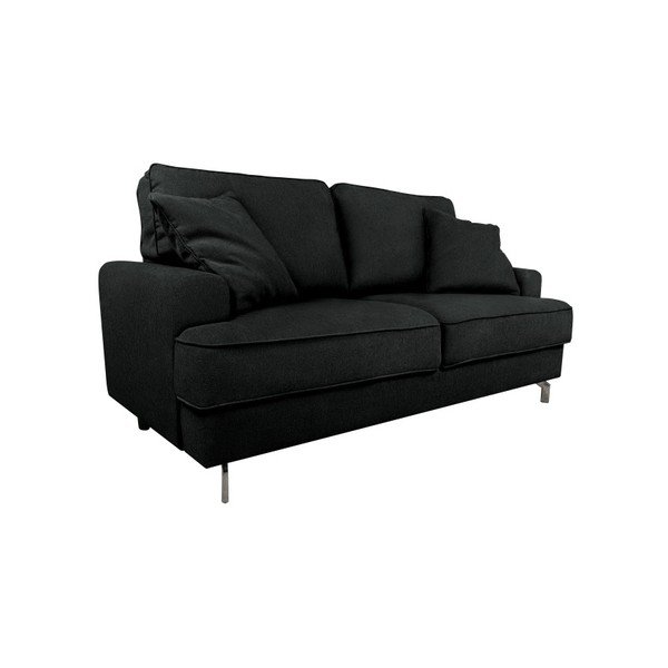 Canapea cu 2 locuri Kooko Home Rumba, negru -image-1