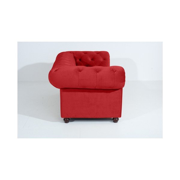 Canapea Max Winzer Orleans Velvet, 196 cm, roșu-image-3