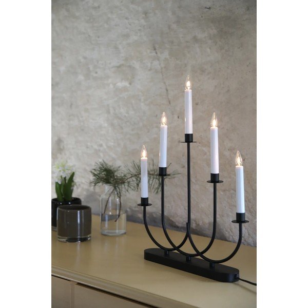 Decorațiune luminoasă de Crăciun neagră de podea cu alimentare la priză Soro – Markslöjd-image-1
