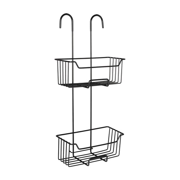 Raft pentru baie negru suspendat din oțel inoxidabil Milo – Wenko-image-4