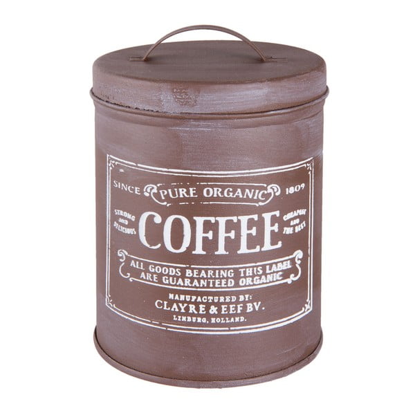 Recipient cu capac Clayre & Eef Coffee, 800 ml