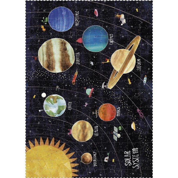 Puzzle cu piese fosforescente Londji Sistemul Solar, 200 piese-image-1