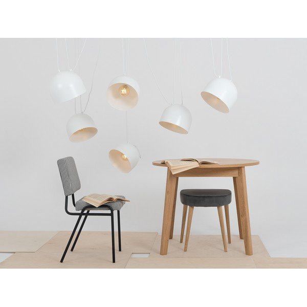 Lustră albă cu abajur metalic 250x250 cm Popo - CustomForm-image-4