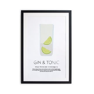 Tablou/poster înrămat Really Nice Things Gin Tonic, 40 x 50 cm