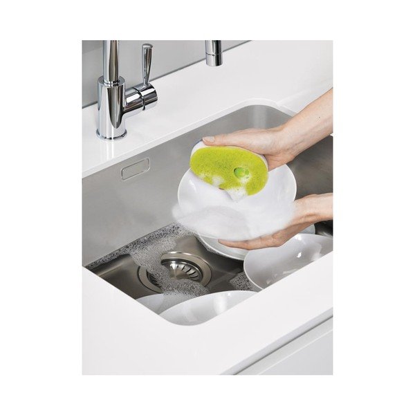 Set burete verde cu dozator pentru detergent Joseph Joseph Soapy-Sponge-image-4