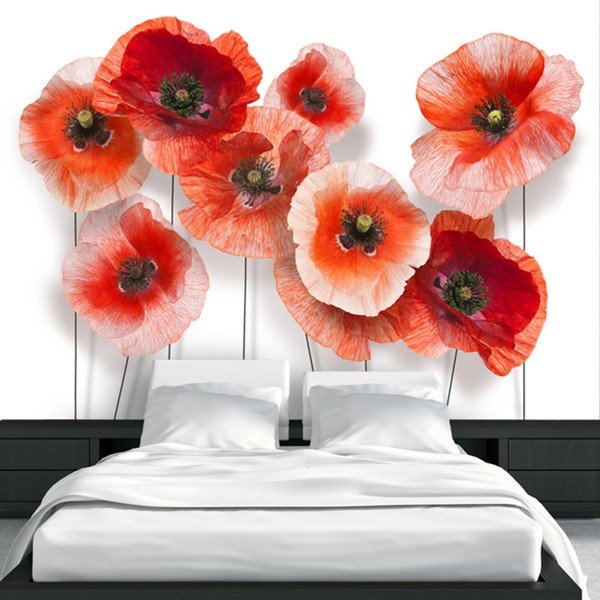 Tapet în format mare Artgeist Nine Poppies, 200 x 140 cm-image-1