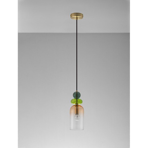 Lustră aurie din sticlă ø 11 cm Murano – Nova Luce-image-4