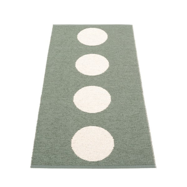 Covor tip traversă pentru interior și exterior verde 70x150 cm Vera Army – Pappelina