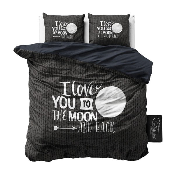 Lenjerie de pat din bumbac Dreamhouse Moon and Back, 240 x 200 cm