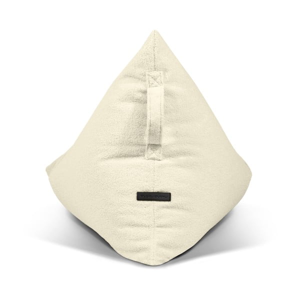 Fotoliu puf pentru copii crem cu tapițerie din țesătură bouclé Razzy – SLOWDOWN-image-3