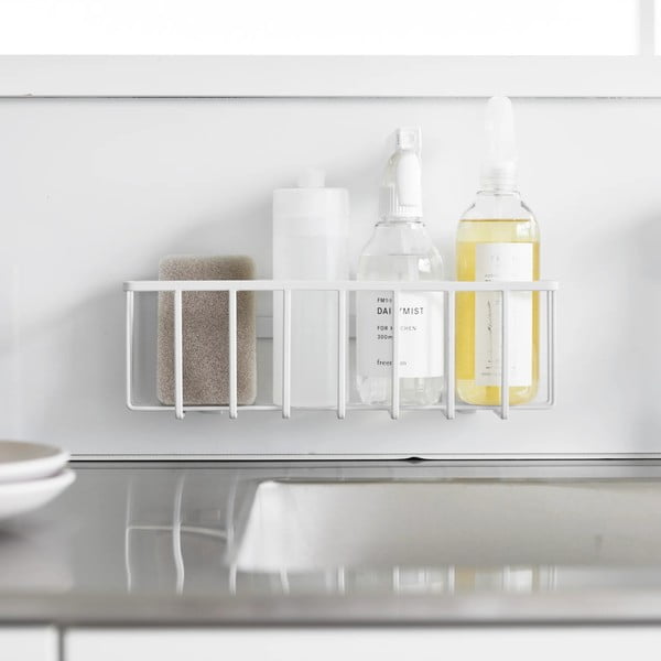 Suport pentru accesorii de spălat alb autoadeziv din metal Film Hook – YAMAZAKI-image-3