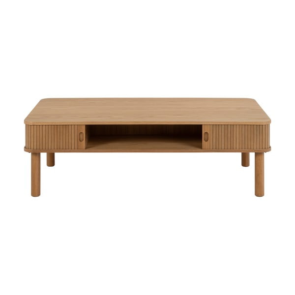 Măsuță de cafea în culoare naturală cu aspect de lemn de stejar 70x130 cm Langley – Actona