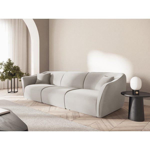 Canapea bej cu tapițerie din catifea 292 cm Tokyo – Cosmopolitan Design-image-1