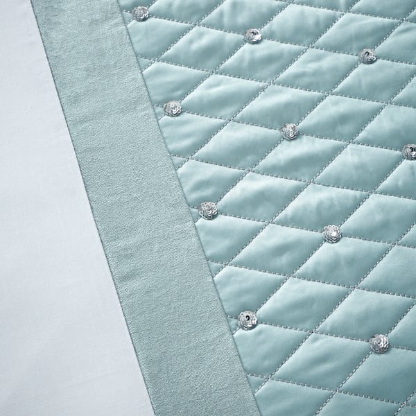 Lenjerie de pat albă/albastră pentru pat dublu 200x200 cm Sequin Cluster – Catherine Lansfield-image-3