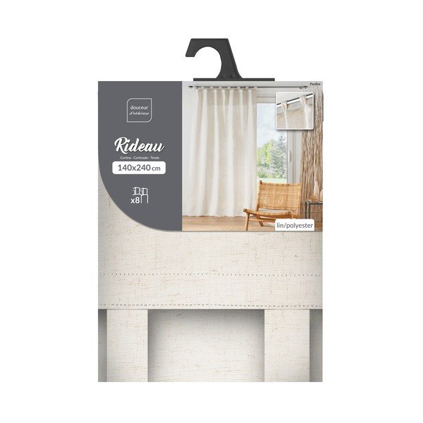 Draperie crem 140x240 cm Pauline – douceur d'intérieur-image-4