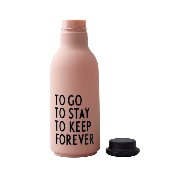 Sticlă pentru apă Design Letters Forever, 500 ml, roz-image-2
