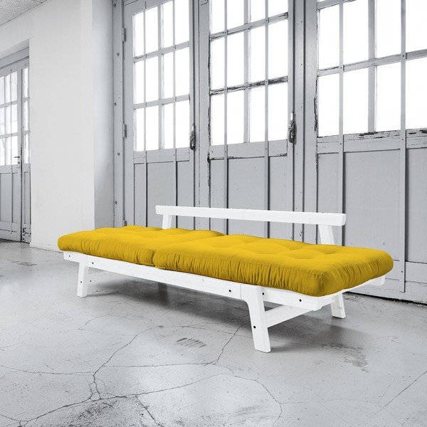 Canapea extensibilă Karup Step White/Amarillo-image-2