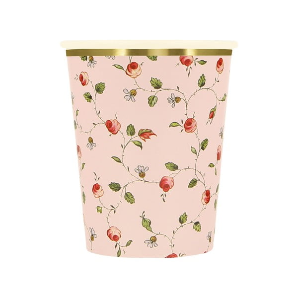 Pahare de unică folosință 8 buc. din hârtie Ladurée Marie-Antoinette – Meri Meri