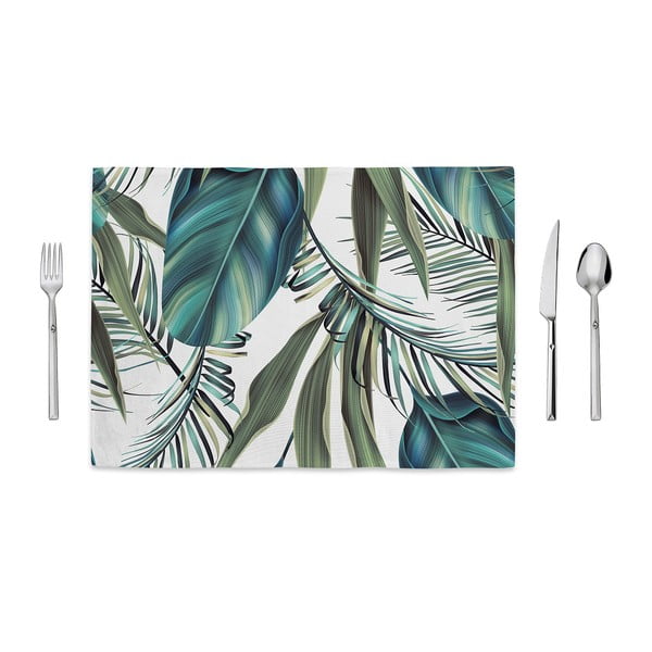 Suport farfurie Home de Bleu Tropical Leaves, 35 x 49 cm